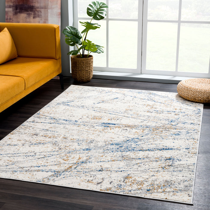Dunes Crisscross Linear Beige Rug