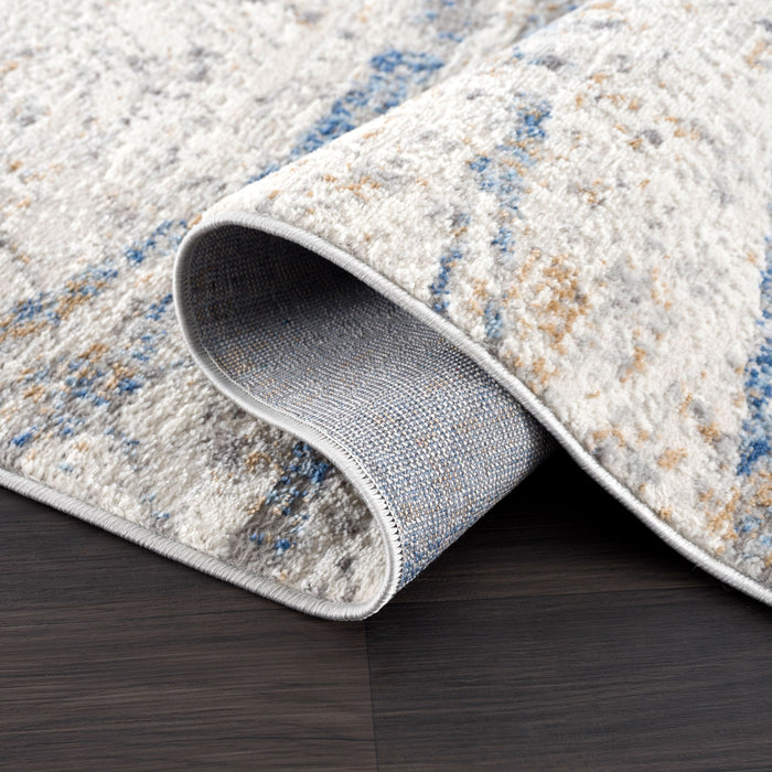 Dunes Crisscross Linear Beige Rug