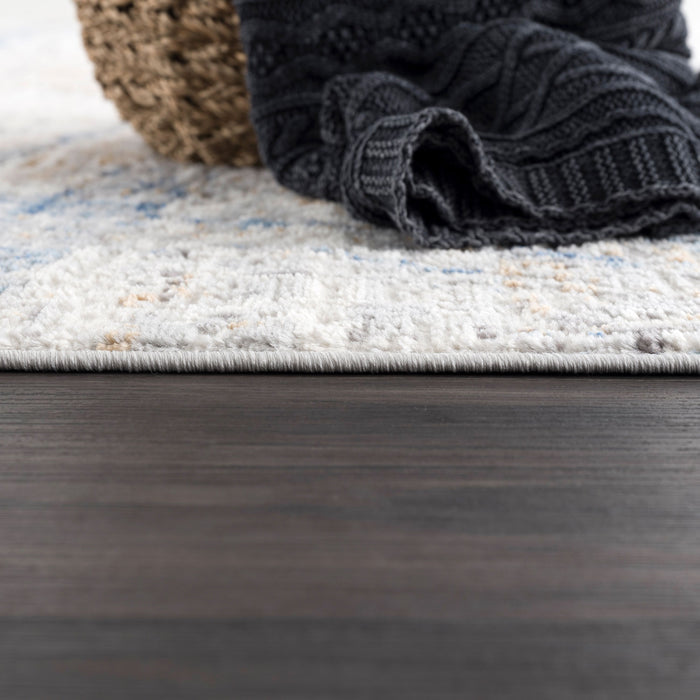 Dunes Crisscross Linear Beige Rug