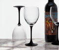 Vintage Luminarc Black Stemmed Wine Glasses - lollygag