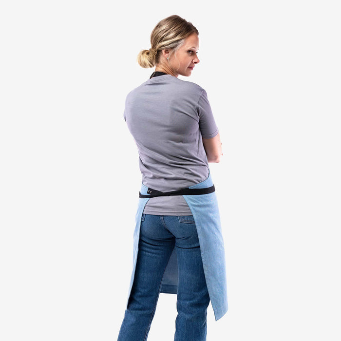 Soft Light Blue Chambray Chef Apron -unisex