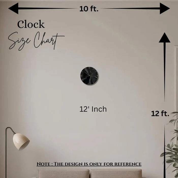 Brownie Stones Epoxy Resin Wall Clock | Modern Decor - Pacific Resin Art