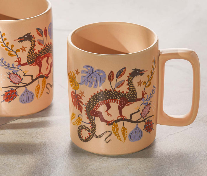 Ember illustrated Dragon Mug Set - lollygag
