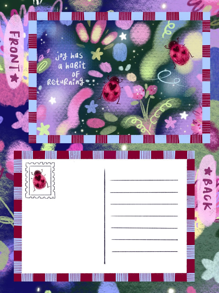 'endless joys' postcard