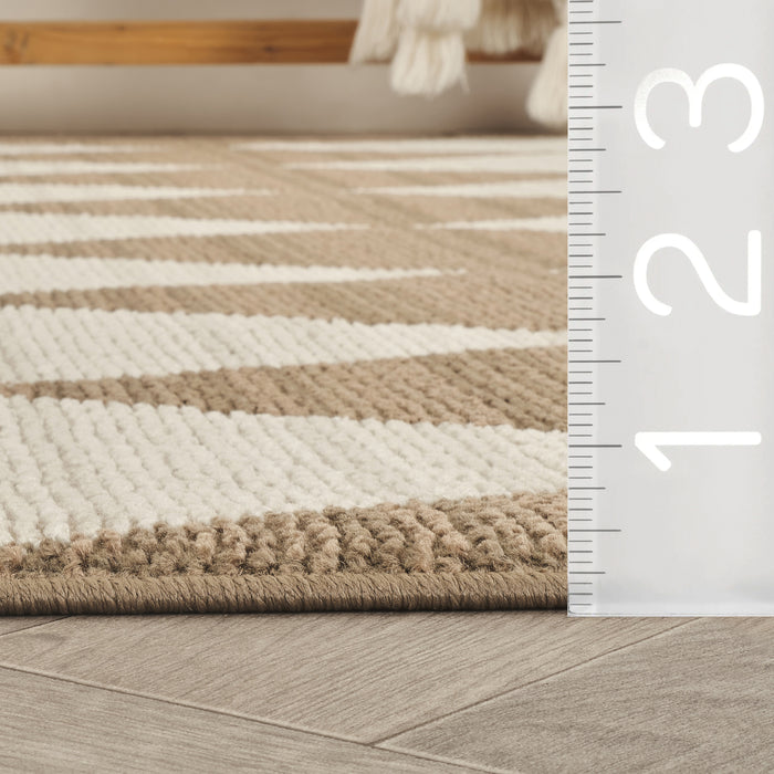 Evelyn Harlequin Diamond Brown Rug