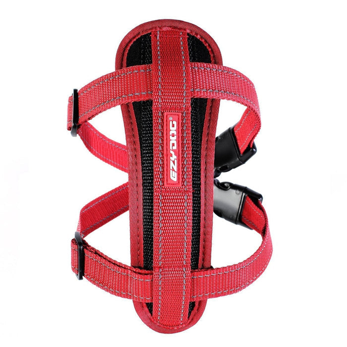 EzyDog Chestplate Dog Harness Red Large-Habitat Pet Supplies