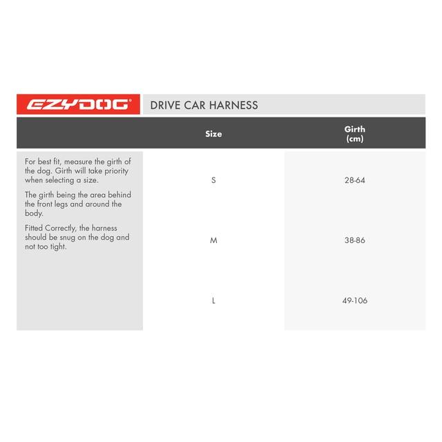 Ezydog Drive Dog Harness Medium Black