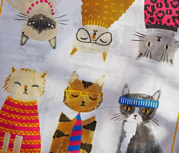 kitchen towels with cat illustrations - Lollygag