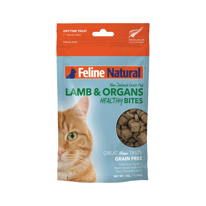 Feline Natural Lamb Healthy Bites Freeze Dried Cat Treats 50g-Habitat Pet Supplies