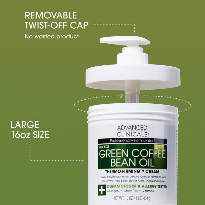 Firming Body Cream-Advanced Clinicals Green Coffee Bean Oil