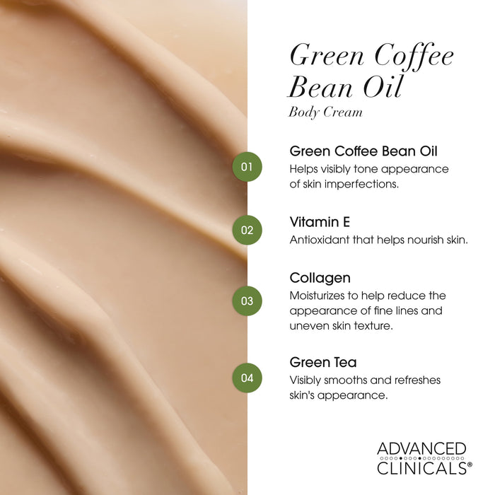 Firming Body Cream-Advanced Clinicals Green Coffee Bean Oil