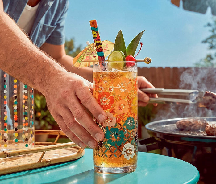 Libbey Flower Power Highball Glass - Lollygag