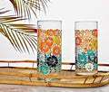 Frosted Palm Trees Cooler Highball Glasses - Lollygag.co