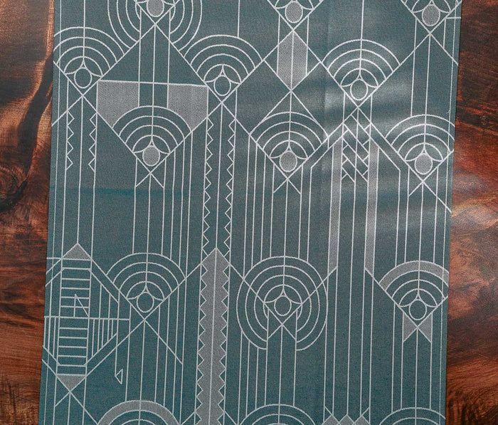 Frank lloyd Geometric April Showers and blue kitchen towel set - lollygag