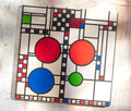 Frank Lloyd Wright Coonley Playhouse Window Stone Trivet  - lollygag