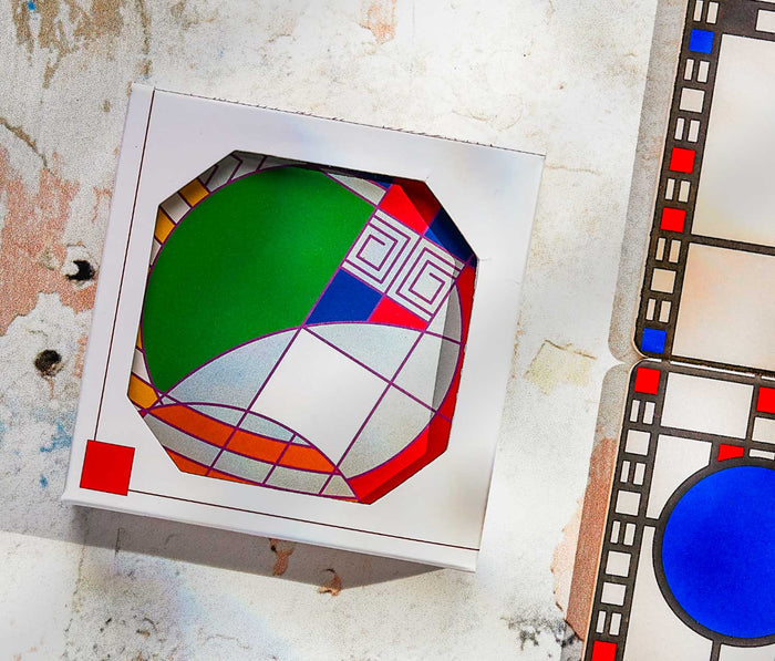 Frank Lloyd Wright Harold Hoffman Rug Round Stone Coasters - lollygag