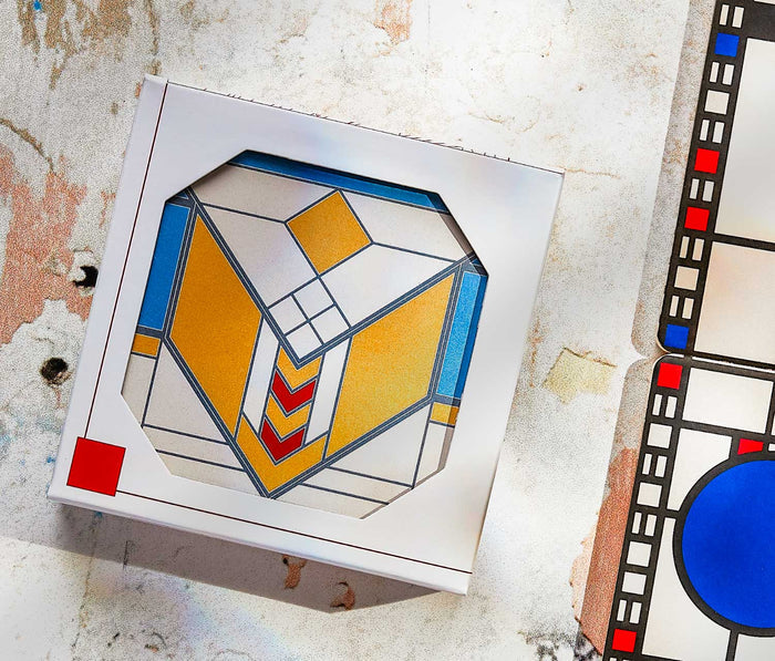 Frank Lloyd Wright Stone Chevron Coasters  - lollygag