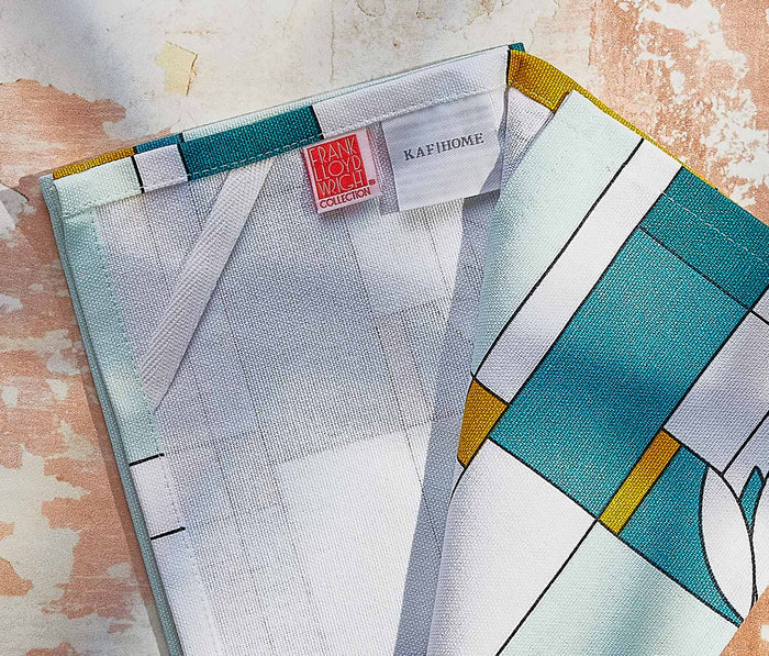 Frank Lloyd Wright waterlilies kitchen towel - lollygag