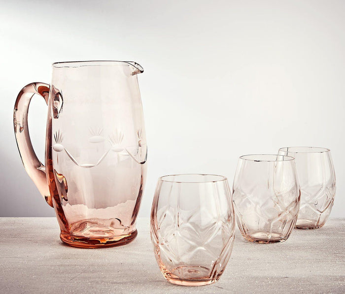 Vintage Rose Sangria Set of 4