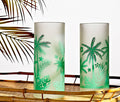 Frosted Palm Trees Cooler Highball Glasses - Lollygag.co