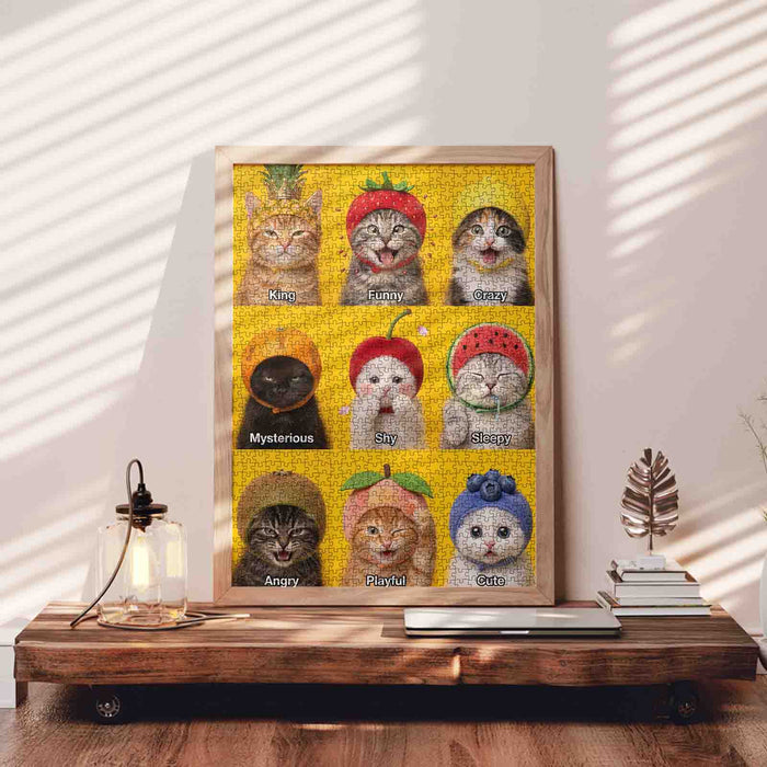 Funny Cat Personality Collection Jigsaw Puzzle