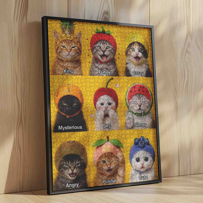 Funny Cat Personality Collection Jigsaw Puzzle