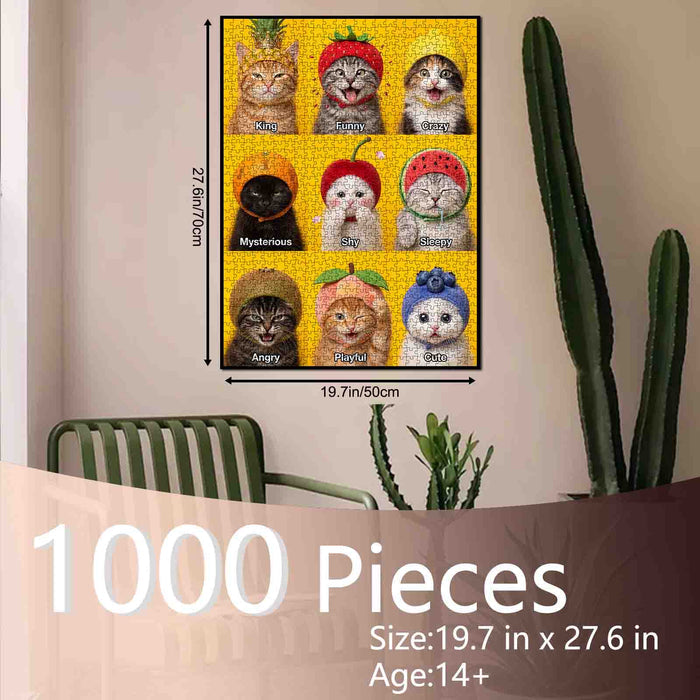 Funny Cat Personality Collection Jigsaw Puzzle