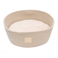 FuzzYard Life Rope Basket Cat Bed Sandstone-Habitat Pet Supplies