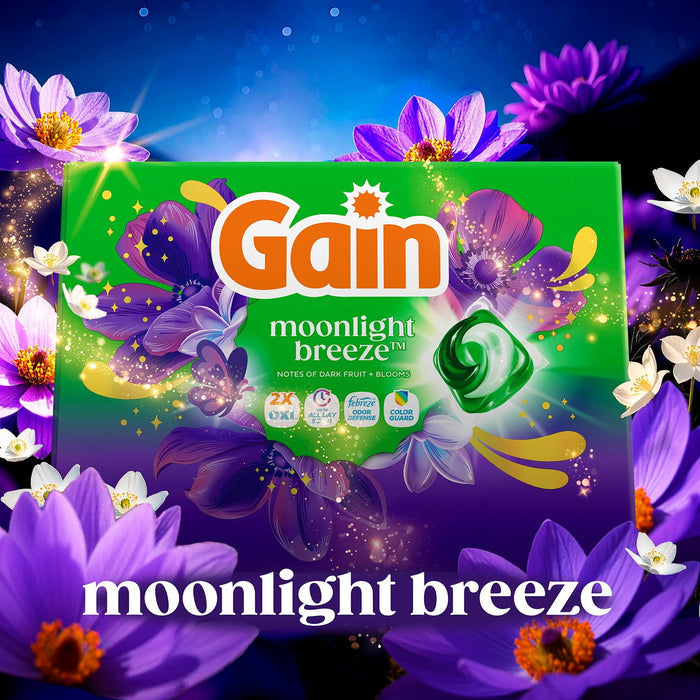 Gain Flings Laundry Detergent Pacs in Kenya - Moonlight Breeze, 152 ct