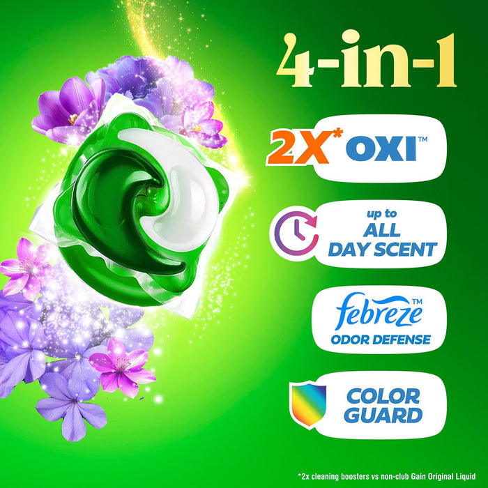 Gain Flings Laundry Detergent Pacs in Kenya - Moonlight Breeze, 152 ct