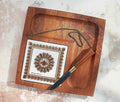 Georges Briard Small Regalia Teak Wood Charcuterie Cheese Board Set - lollgag