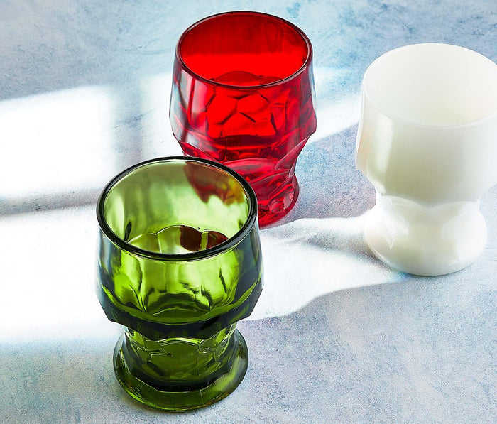 Vintage Georgian Honeycomb Tumblers Holiday Set - lollygag