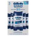 Gillette Ultimate Protection  2X Antiperspirant (Non-Irritant),  5-pack