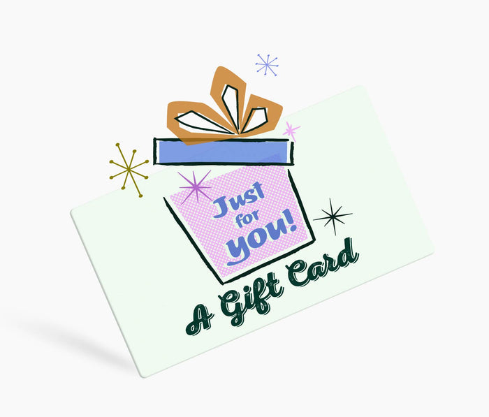Hand illustrated Lollygag gift card -lollygag