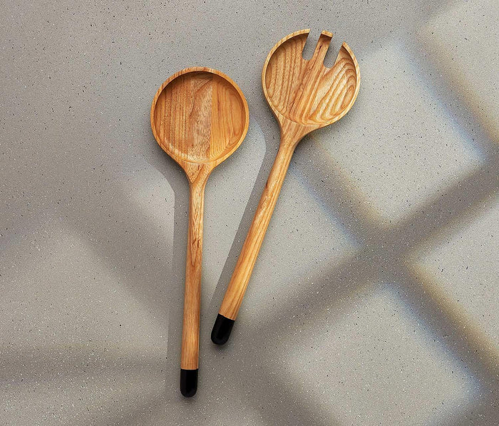 Globe Ash Acacia Wood Serving Set - lollygag