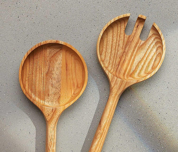 Globe Ash Acacia Wood Serving Set - lollygag