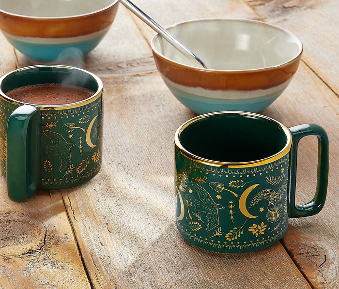Danica Golden Moonlit midi green studio mugs - Lollygag