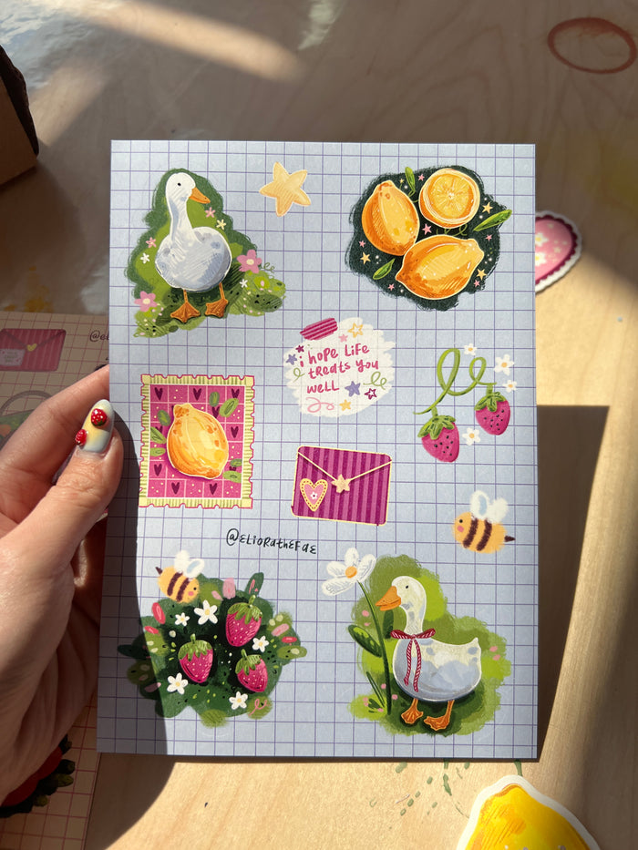 goose sticker sheet