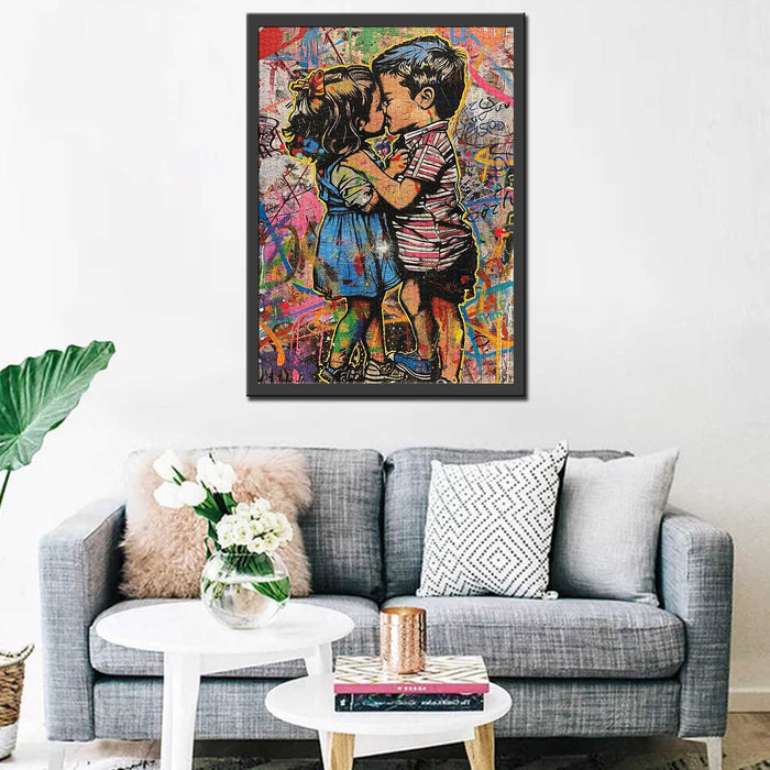 Graffiti Kiss of Love Jigsaw Puzzles - Tucocoo