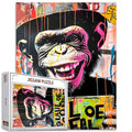 Graffiti Monkey with Hat Jigsaw Puzzles - Tucocoo