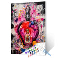 Graffiti Perfume Bottle paint by numbers