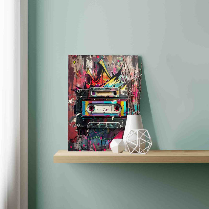 Graffiti Retro Cassette Tape paint by numbers
