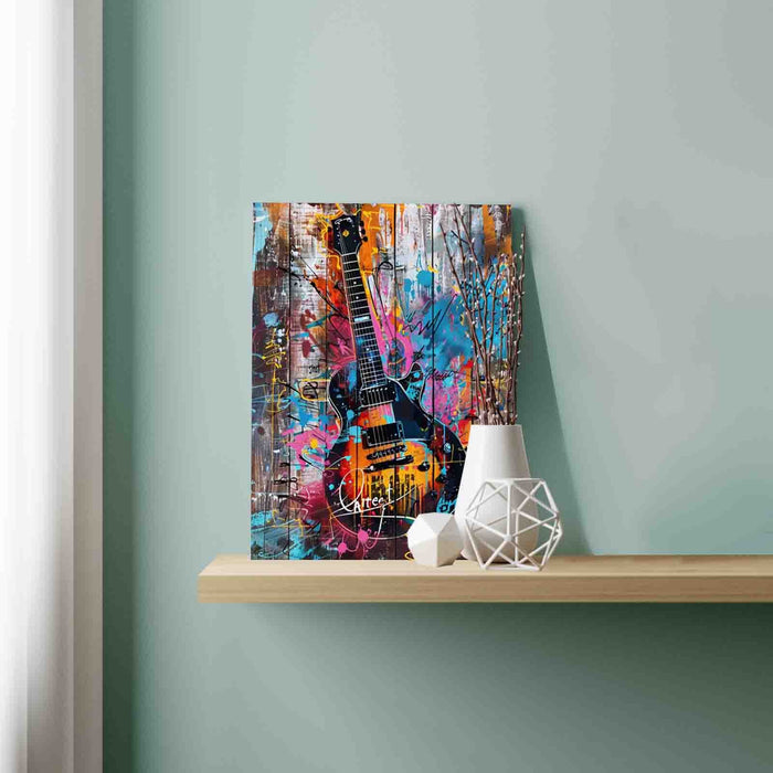 Graffiti Rock Guitar paint by numbers