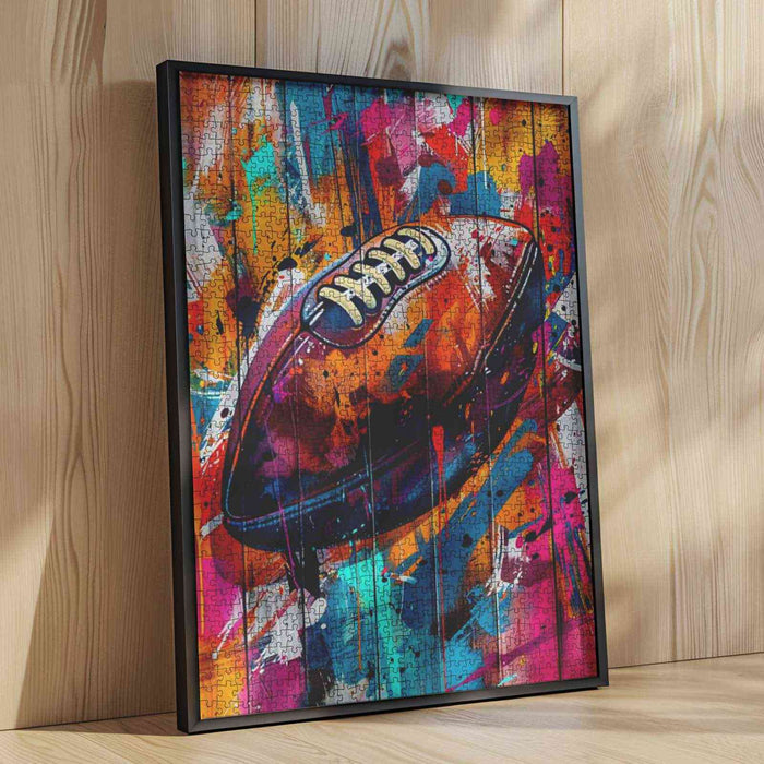 Graffiti Street Vibrant American Football Jigsaw Puzzles