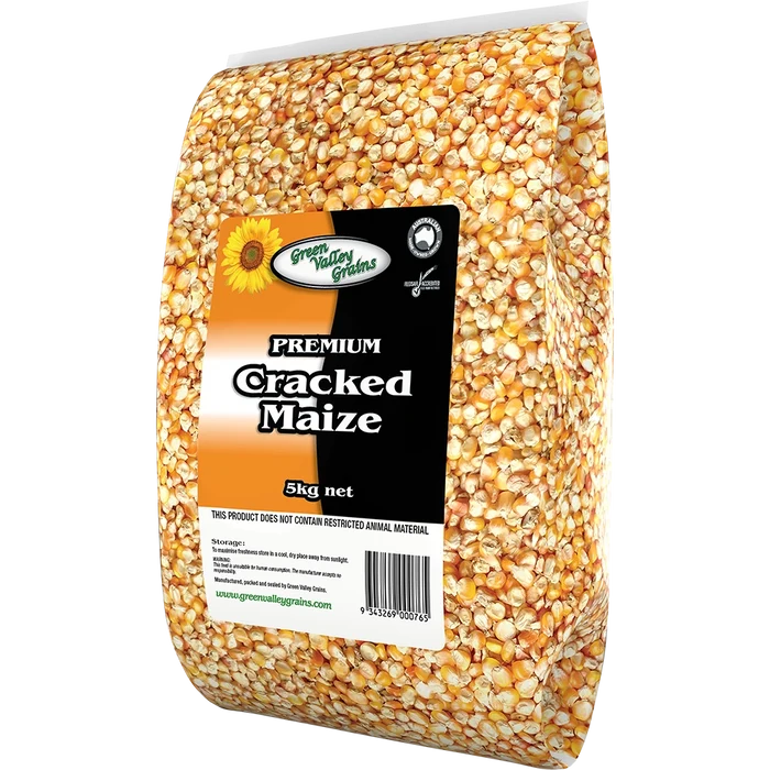 Green Valley Grains Cracked Maize for Birds 5kg-Habitat Pet Supplies
