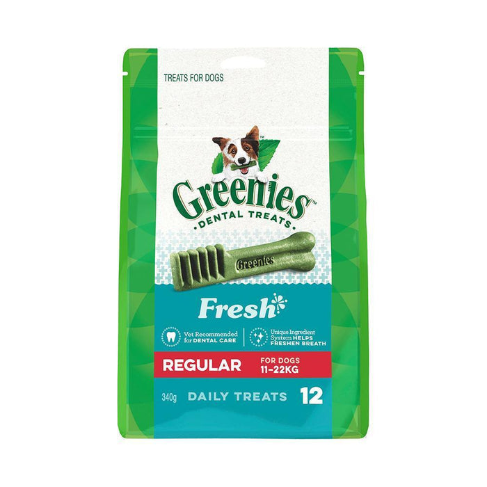Greenies Dog Fresh Mint Dental Treats for Regular Dogs 340g-Habitat Pet Supplies