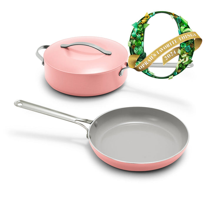 GreenPan Nova Ceramic Nonstick 3 Piece Cookware Set, Coral