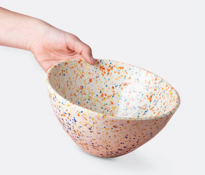 Handmade Ceramic 
Carnival Confetti Serving Bowl - lollygag