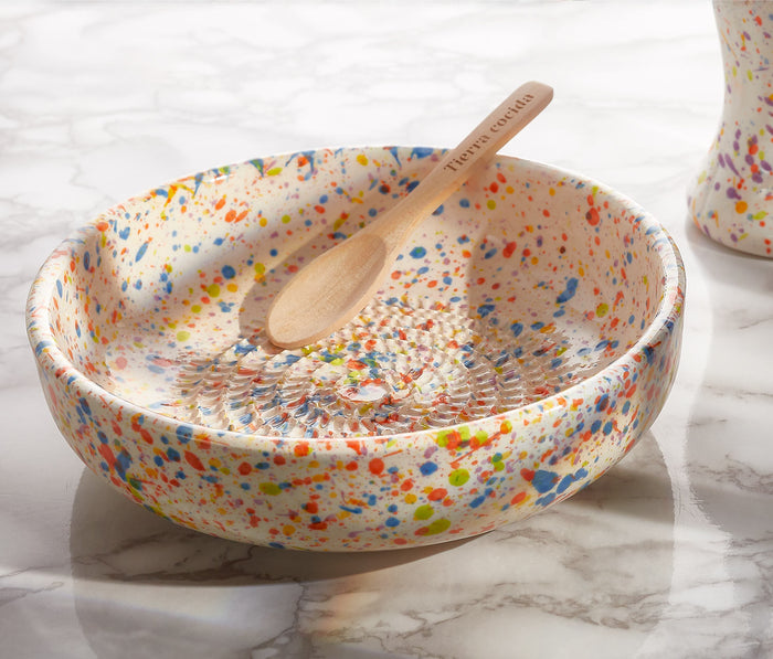 Handmade Tierra Cocida Ceramic Carnival Grate Bowl - lollygag
