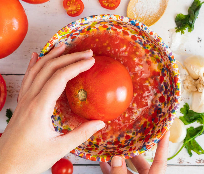 Tomato grate Ceramic Carnival Grate Bowl - lollygag